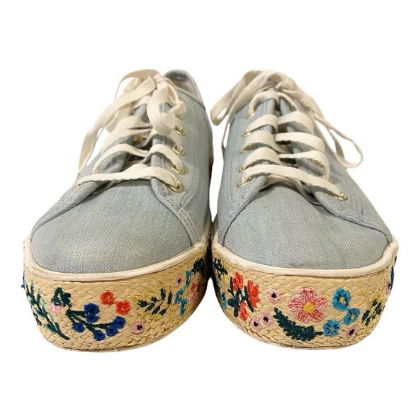 Keds x Rifle Paper Co. Rosalie Embroidered Triple Kick Sneakers in Size US 7 - Picture 7 of 15